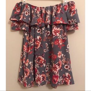 Floral Off the Shoulder Top